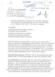 Vermerk des Abteilungsleiters im Bundeskanzleramt, Ministerialdirektor Teltschik, über das Gespräch zwischen Helmut Kohl und Erich Honecker, 20. Februar 1984