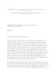 Brief von Erich Honecker an Helmut Kohl, 5. Oktober 1983 