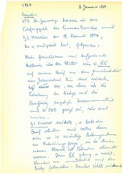 Handschriftlicher Vermerk des Leiters des Arbeitsstabs Deutschlandpolitik, Ministerialdirigent v. Richthofen, über das Telefongespräch zwischen Helmut Kohl und Erich Honecker am 19. Dezember 1983