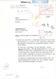 Schreiben des Referats W I 3 im BMVg an den Leiter der Abteilung W über den drohenden Abbruch der Projekte, Februar 1965
